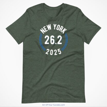 New York 2025-t-shirt-heather-forest-green